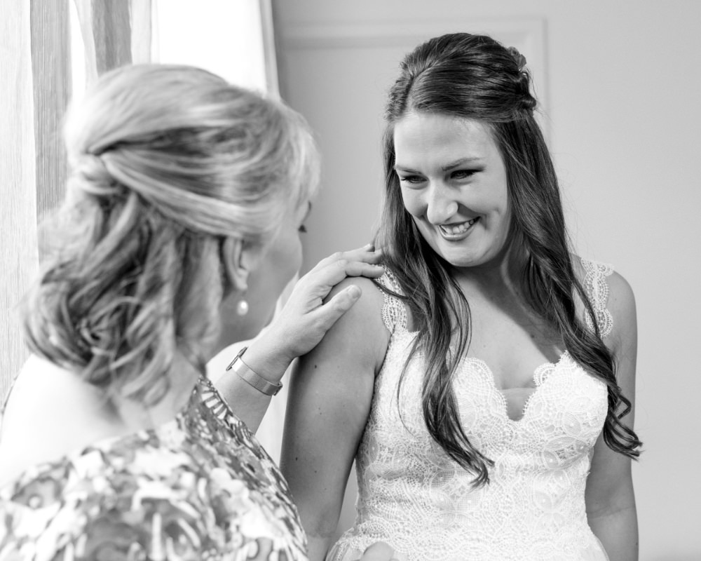Mum and Bride getting ready