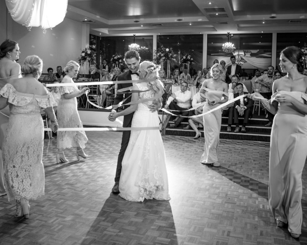 Ribbon dance with bridal party